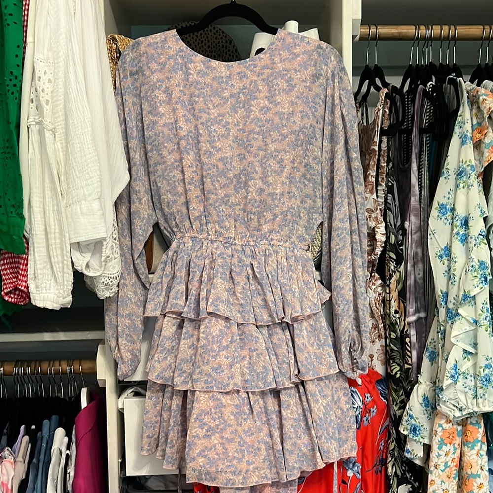 Long sleeve flowy dress